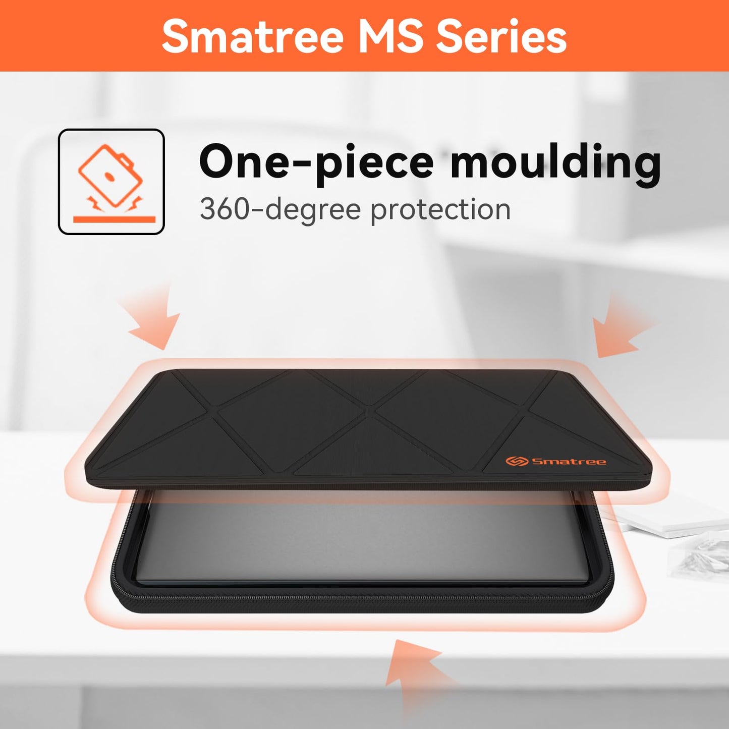 Smatree MS86T Hard EVA Protective Sleeve with Stand Compatible for 16 inch ASUS ROG Zephyrus G16 2026 GU606/2025/2024, for Zenbook S16 UX5606, for 15.6inch Vivobook S 15 M5506/Vivobook 16 Flip TP3607