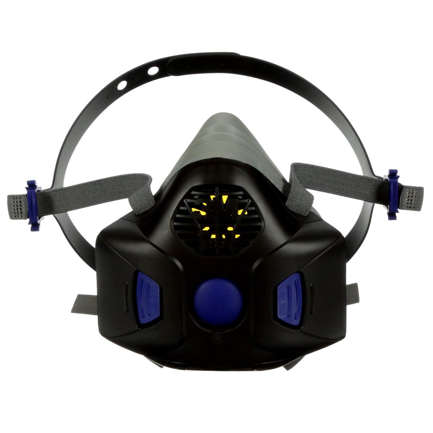 3M Respirator, Secure Click Half Face Reusable Respirator with Speaking Diaphragm and Push Button Seal Check, HF-802SD, Sweeping, Sanding, Grinding, Sawing, Dust, Medium