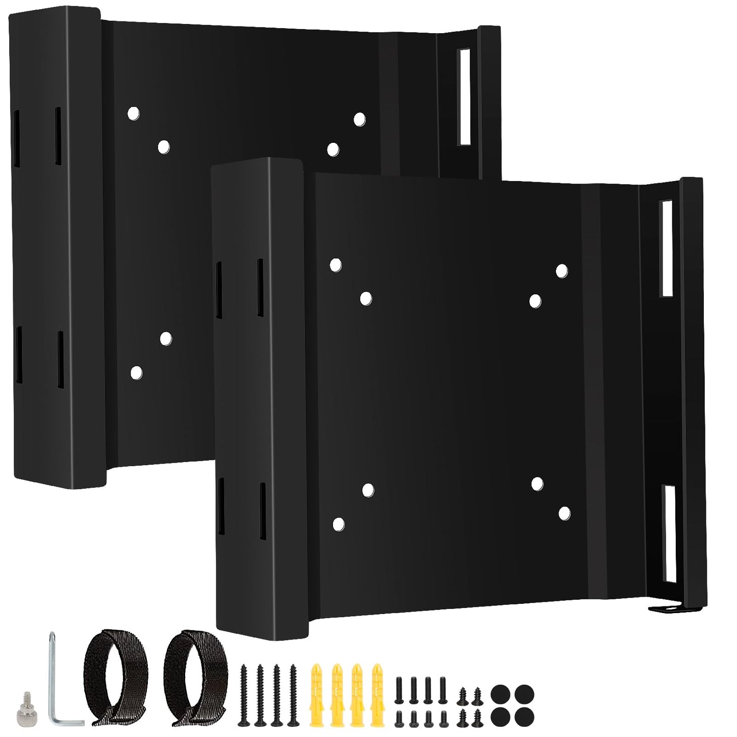2 Pack Mini PC Mount Compatible with Dell Micro Form Factor Case Mount,VESA, Under Desk and Wall Mount Fits MFF 3040 3050 3060 5060 5070 7010 7020 7040 7050 7060 7070 7080 7090 9020 pro Micro Mount