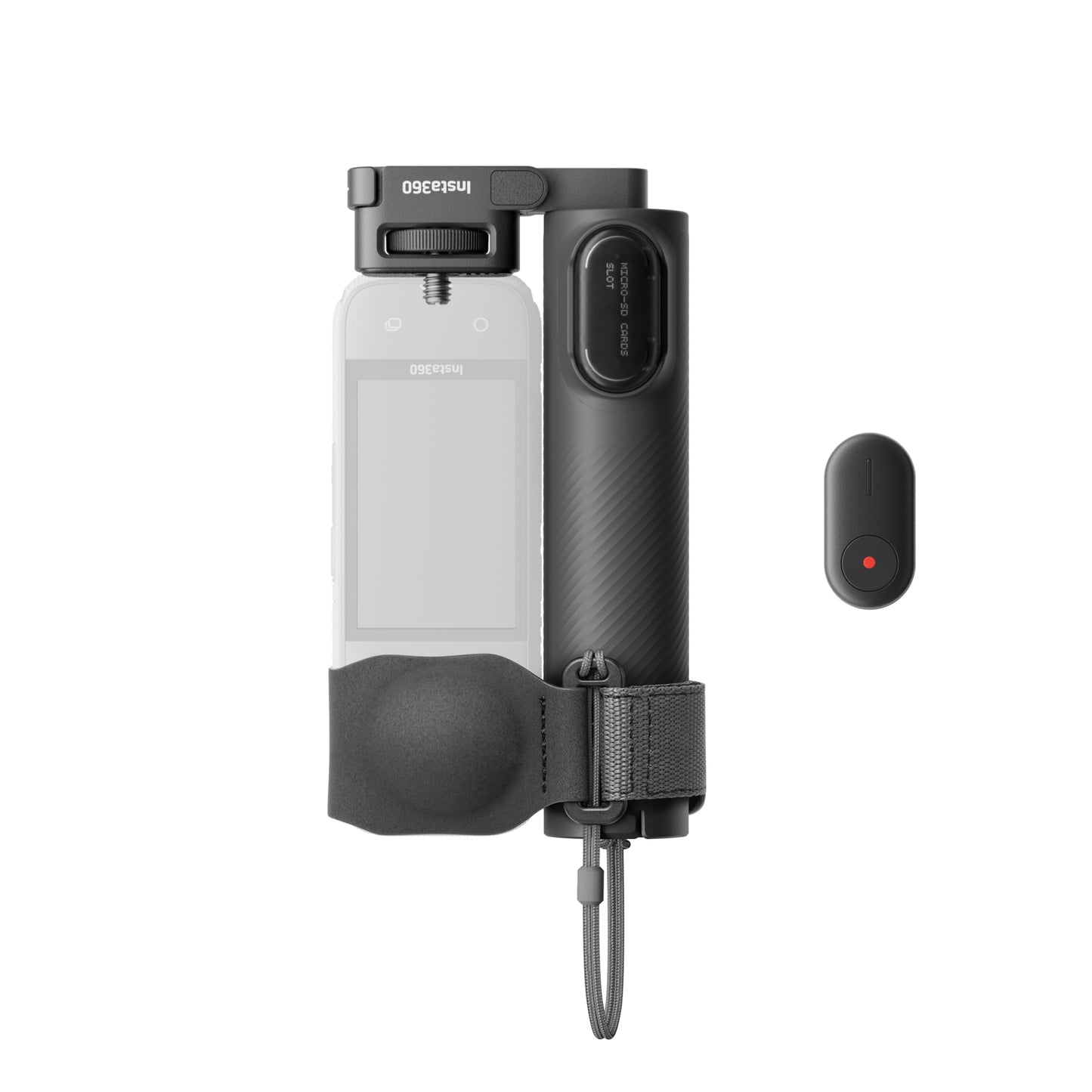 Insta360 Foldable 2-in-1 Selfie Stick Remote Kit, Invisible Pole and Built-in Tripod, Mini Remote for Remote Camera Control, 1/4" Mount Compatible with Insta360 X5, X4, X3 Action Cameras