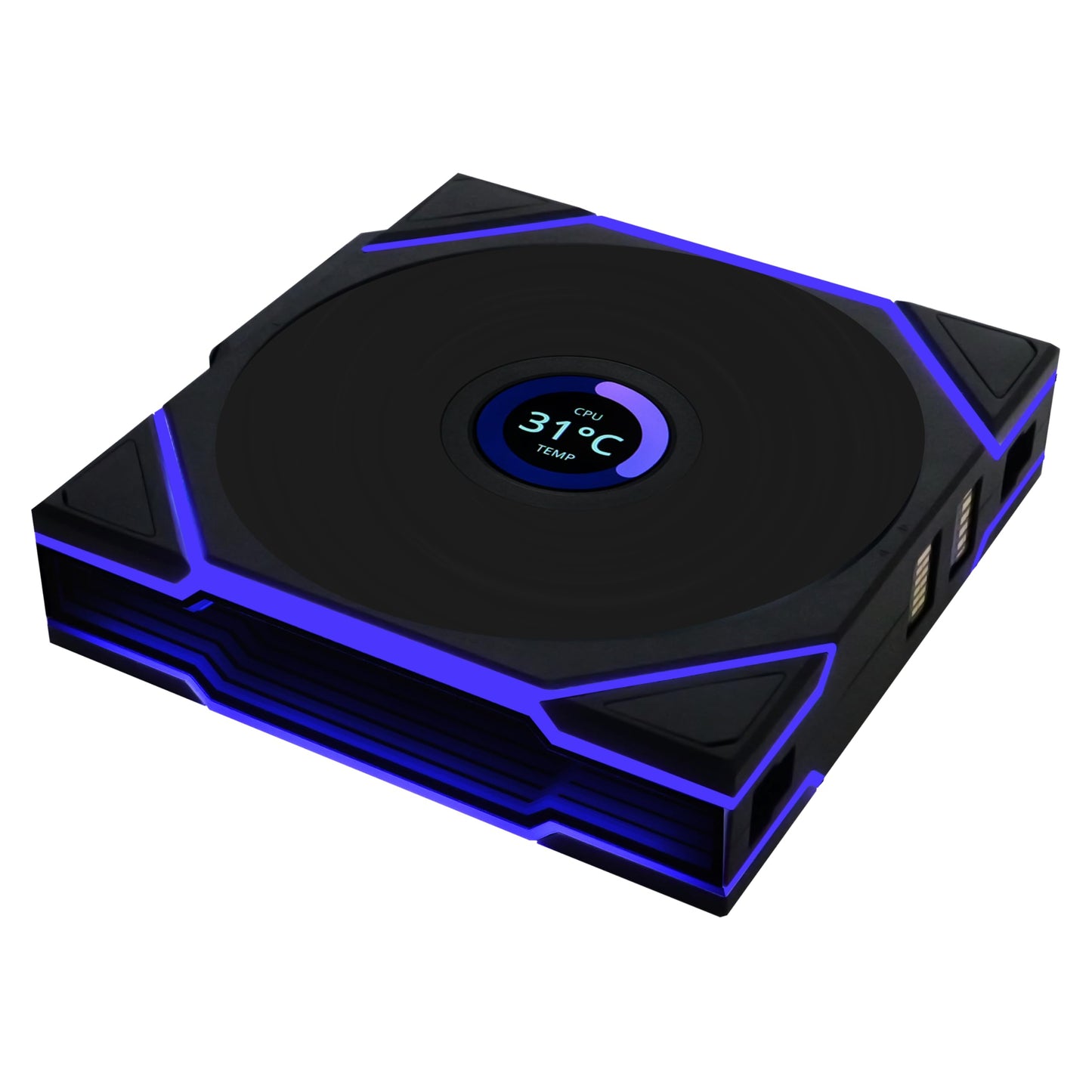 Lian Li UNI Fan TL - LCD Wireless 120 - Single Pack - 2.4 GHz Wireless Signal RGB & PC Case Fan - Infinity Mirror Design - LCD Display - Controller NOT Included & Required - Black (12TLLCD1W1B)