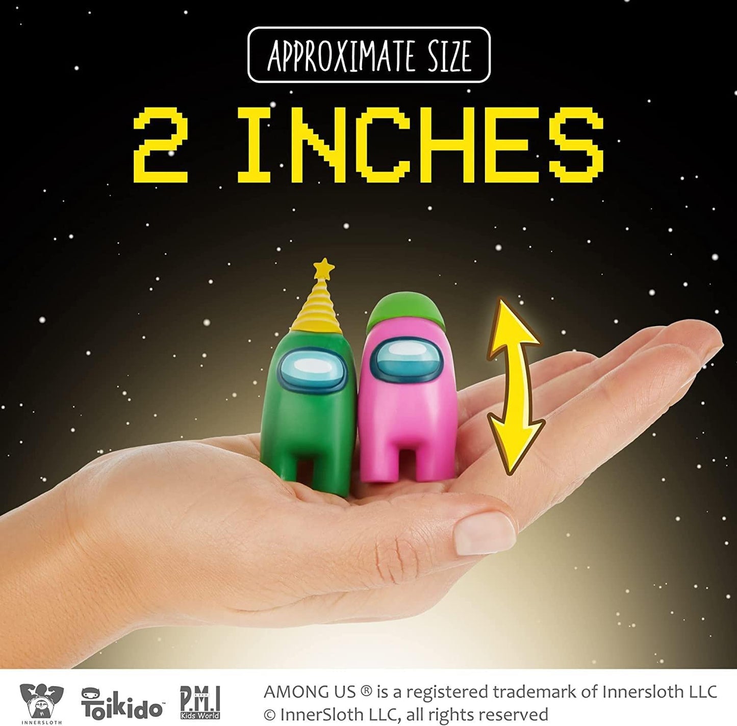 Among Us Crewmate Figures | Toys Out of 16 Collectibles in 1 Box | 8 Among Us Merch Incl. The Peeled and The Clogged | 2 Hidden Impostors | Mini Toys with 5 Add’l Hats