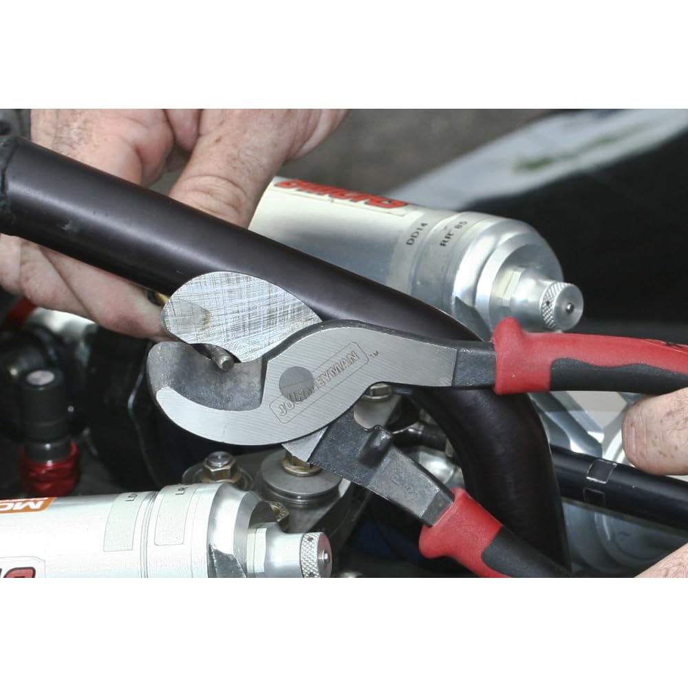 Klein Tools J63050 Journeyman Cable Cutter, Made in USA, Cuts Aluminum, Copper and Communications Cable with Shear-Type Jaws