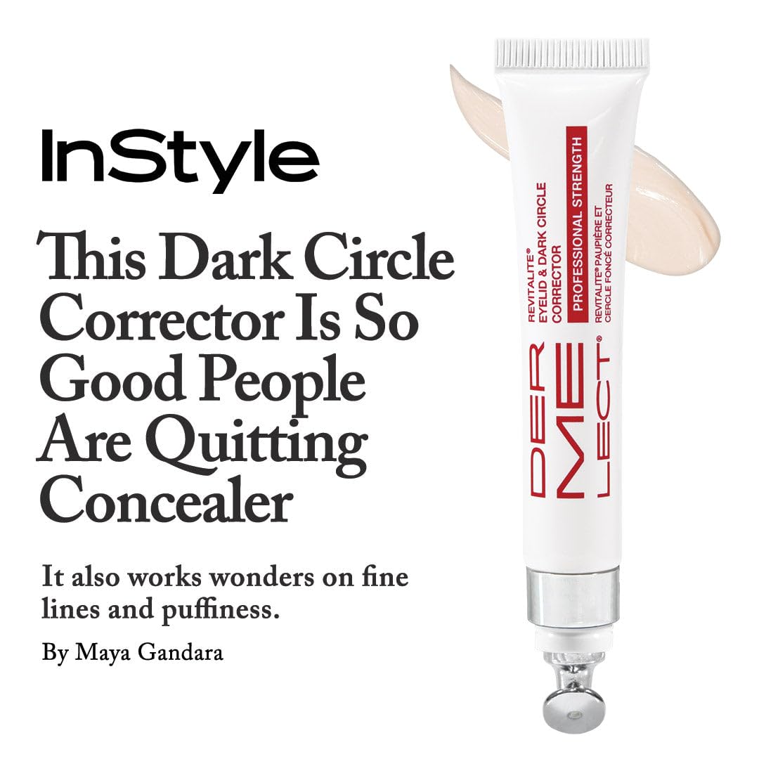 Dermelect Revitalite Eyelid & Dark Circle Corrector- Professional Strength, Anti-Aging Eye Cream with Peptides, Brightening & Tightening Ingredients- Dark Circles, Puffiness, Droopy Eyelids & Wrinkles