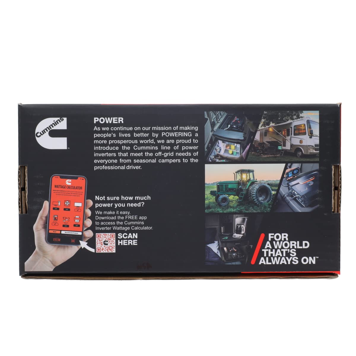 Cummins CMN400 400 Watt Car Inverter DC 12 Volts to 110 Volts AC Converter (Full Kit Included) 2 AC Ports Plus 2.4A USB & Fast-Charge 3.0A USB-C