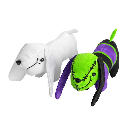 Colorations Set of 12 Decorate Your Own Fabric Plush Stuffed Puppy Dog, Arts & Crafts, Autograph, Signatures, Smooth, 4-1/4"H x 8-1/4"L each