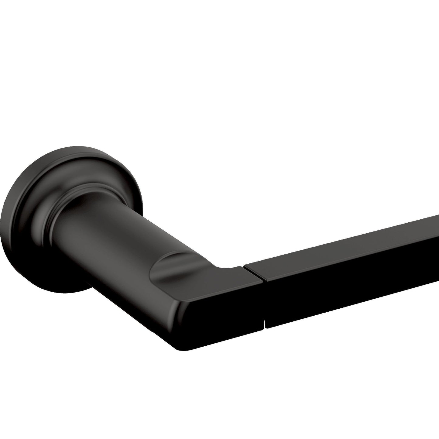 Delta Pivoting Toilet Paper Holder | Matte Black | Wall Mount | Tetra Bathroom Accessories