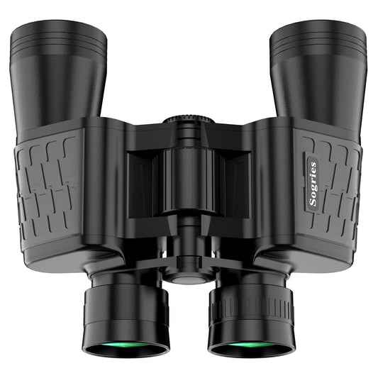 10x50 HD Binoculars for Adults High Powered, Waterproof & Compact Binoculars for Bird Watching, Hunting, Travel–Low Light Vision, Non-Slip Grip, Durable Optics