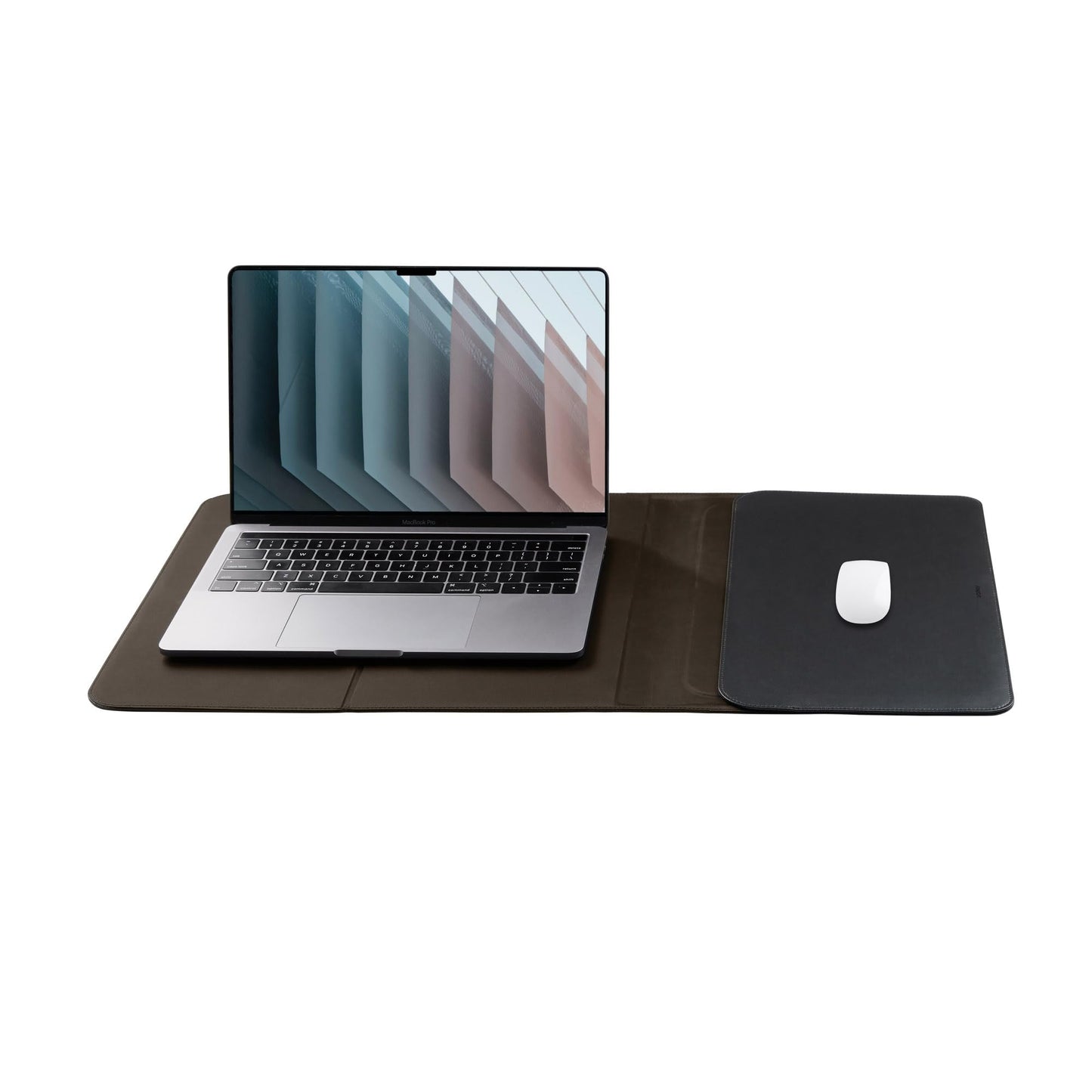 Orbitkey Hybrid Laptop Sleeve | Portable Desk Mat and Laptop Sleeve (Black, 16")
