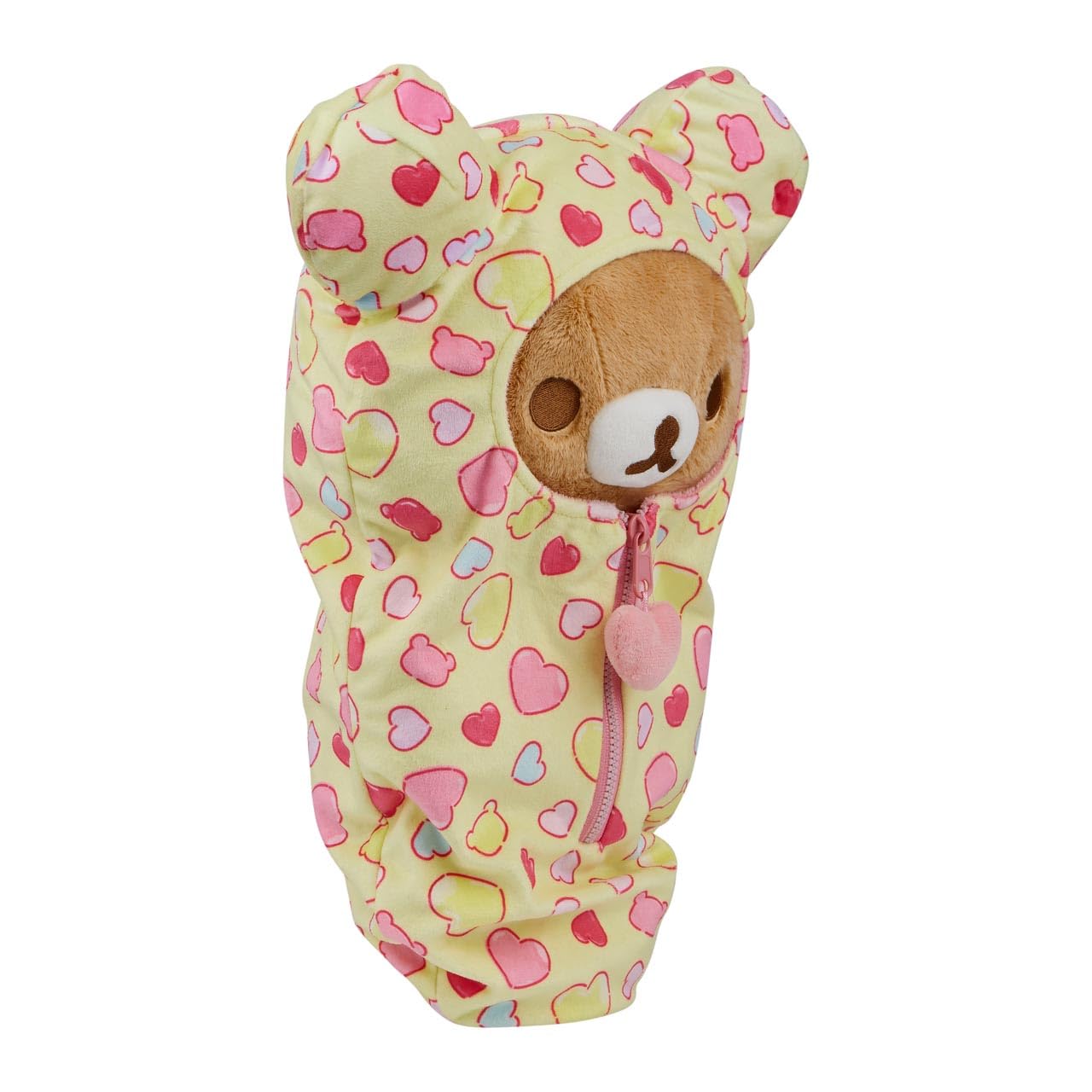 San-X Original Rilakkuma Hearts Sleeping Bag Plush - 15" Rilakkuma
