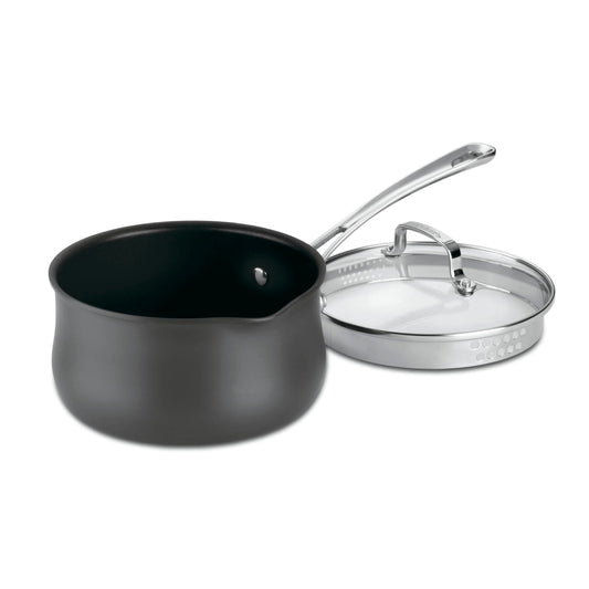Cuisinart Contour 2-Quart PURELYCERAMIC™ Nonstick PFAS Free Hard-Anodized Saucepan with Cover, 6419C-18P