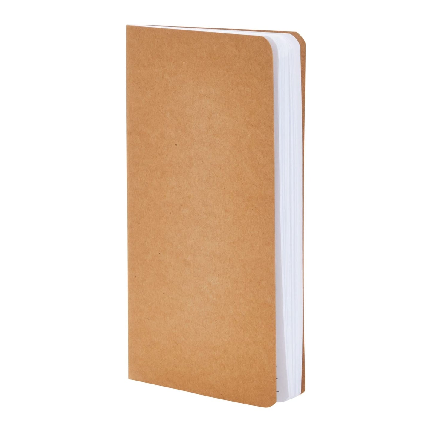 Paper Junkie Notebooks for School - 4.3 x 8.2 In, Kraft Brown, Pack of 48 - Lined Notebooks - Kraft Paper Journals for Note Taking & Journal Writing
