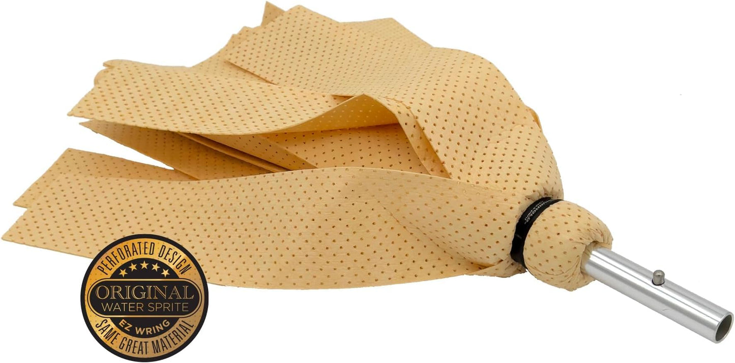 SHURHOLD Deluxe Water Sprite Chamois Heavy Duty Mop with Highly Absorbent 2 7/8" Wide PVA Strips, Attachable to All Shurhold Handles