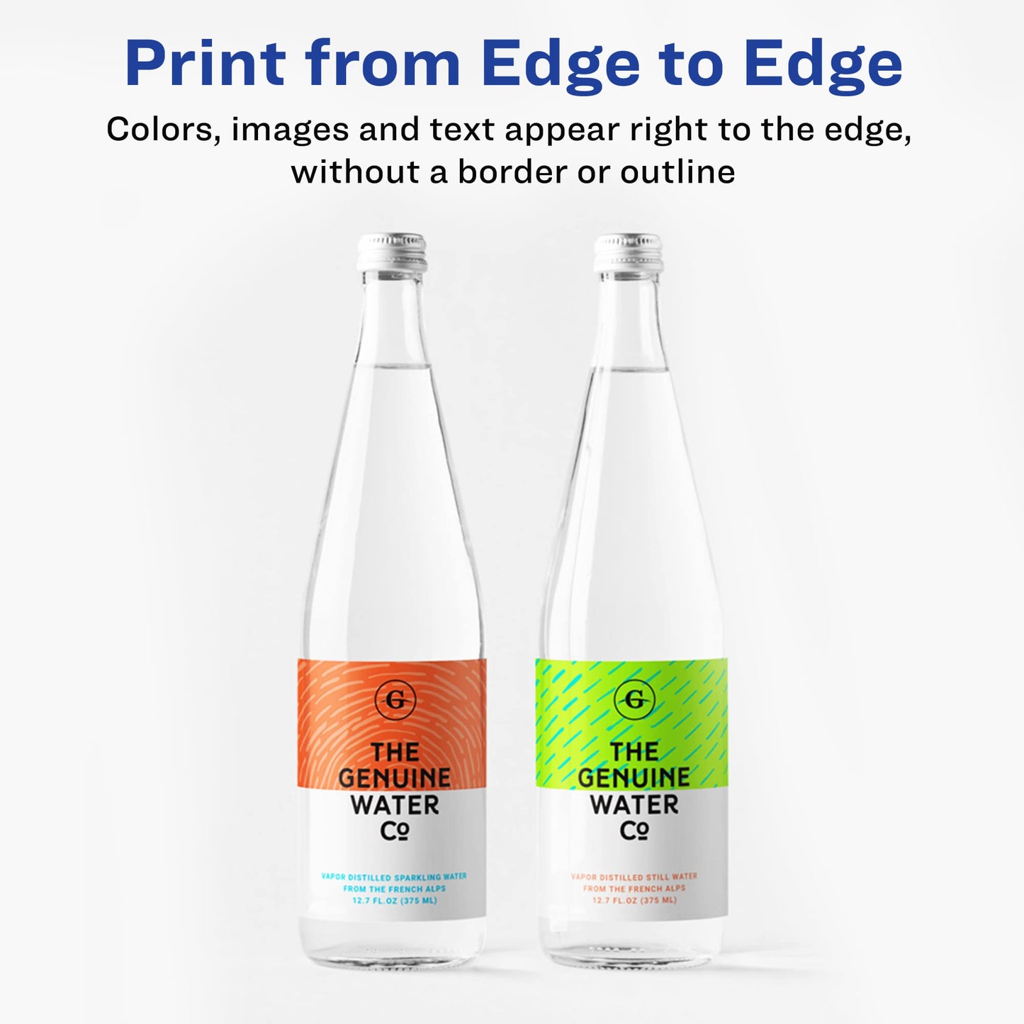 Avery Print-to-the-Edge Printable Shipping Labels, 3" x 3.75", Matte White, Sure Feed Technology, Laser & Inkjet Printer Compatible, 150 Blank Labels per Pack (5 Packs of 6874)