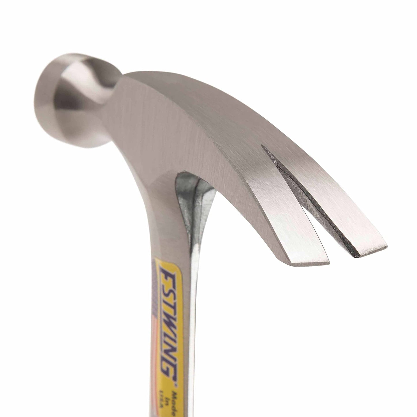 ESTWING Hammer - 12 oz Straight Rip Claw with Smooth Face & Genuine Leather Grip - E12S