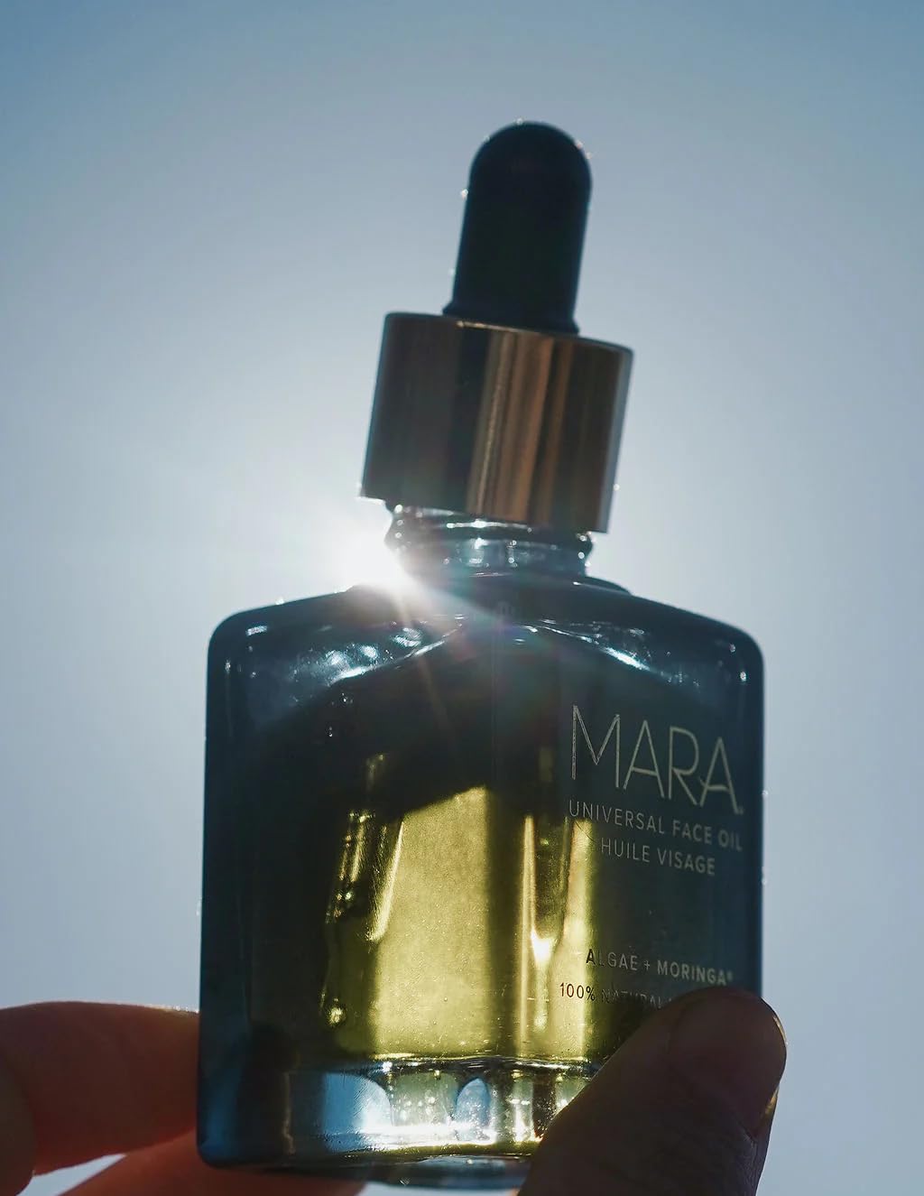 MARA - Natural Algae + Moringa Universal Face Oil | Plant-Based Skin Care | Nourishes with Algae Plankton Blend + Boosts Firmness For All Skin Types, (.5 oz | 15 ml)