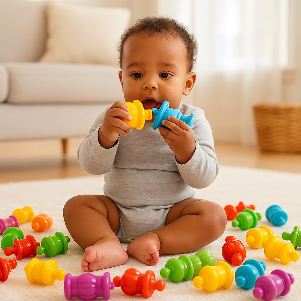 Constructive Playthings TYE-24 24 Piece Snap Beads Set for Kids, Grade: Kindergarten to 2, Age: 10" Height, 3" Wide, 8.5" Length