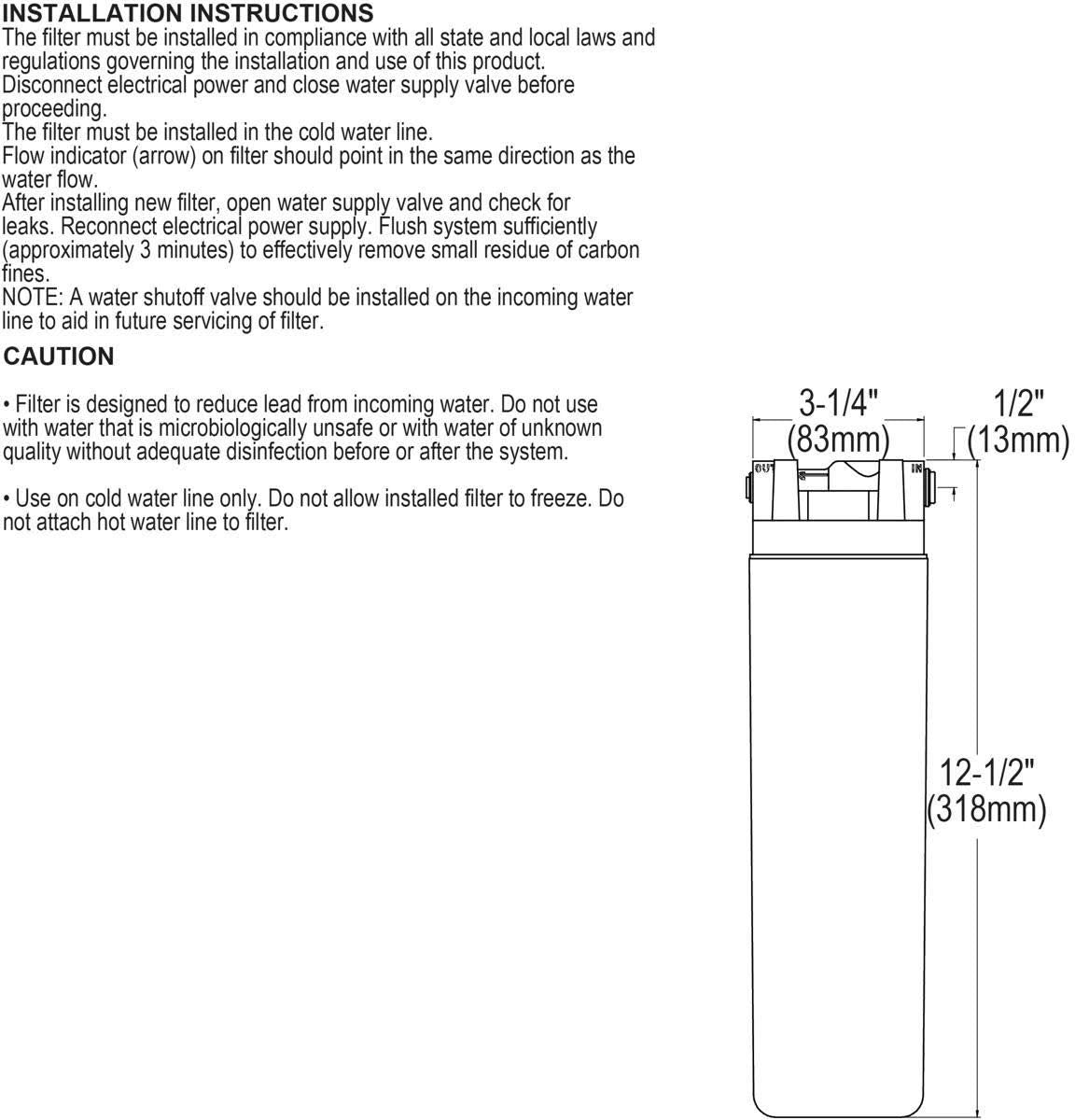 Elkay ERF750 WaterSentry Lead + Microplastics NSF/ANSI Certified Residential Filter (ezH2O Liv & Filtered Faucet)