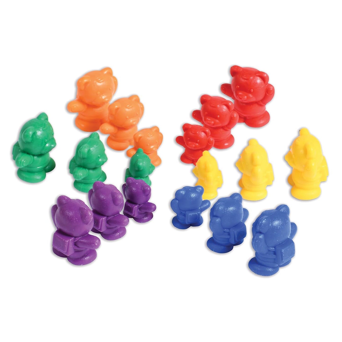 Learning Advantage 13100 Backpack Bear Counters, Grade: Kindergarten to 2, Plastic (Pack of 96)