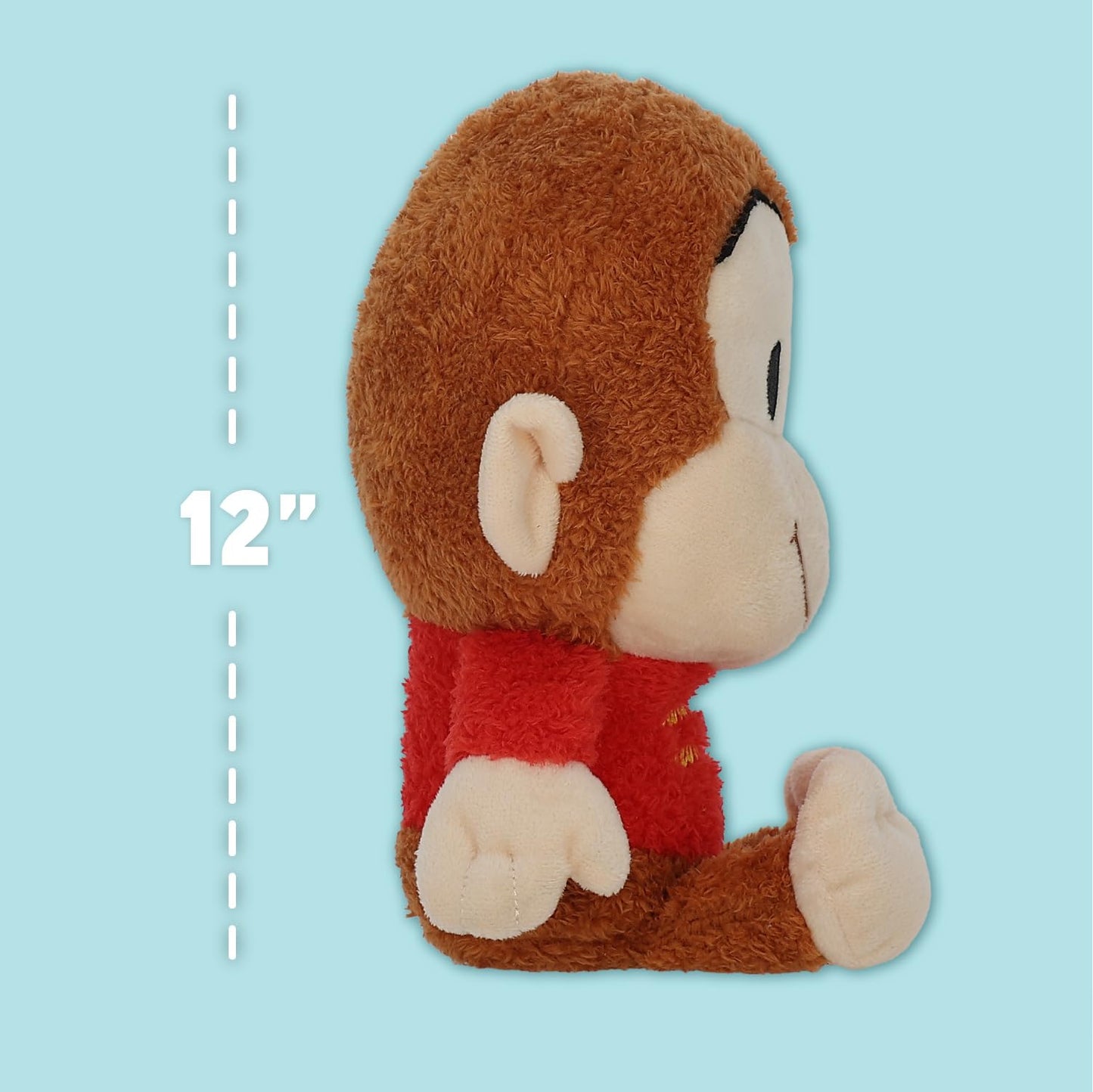 Curious George Cuteeze Stuffed Animal Plush Toy Monkey – Cute Cuddle Plushie Gift for Baby and Toddler Boys and Girls – 12 Inches