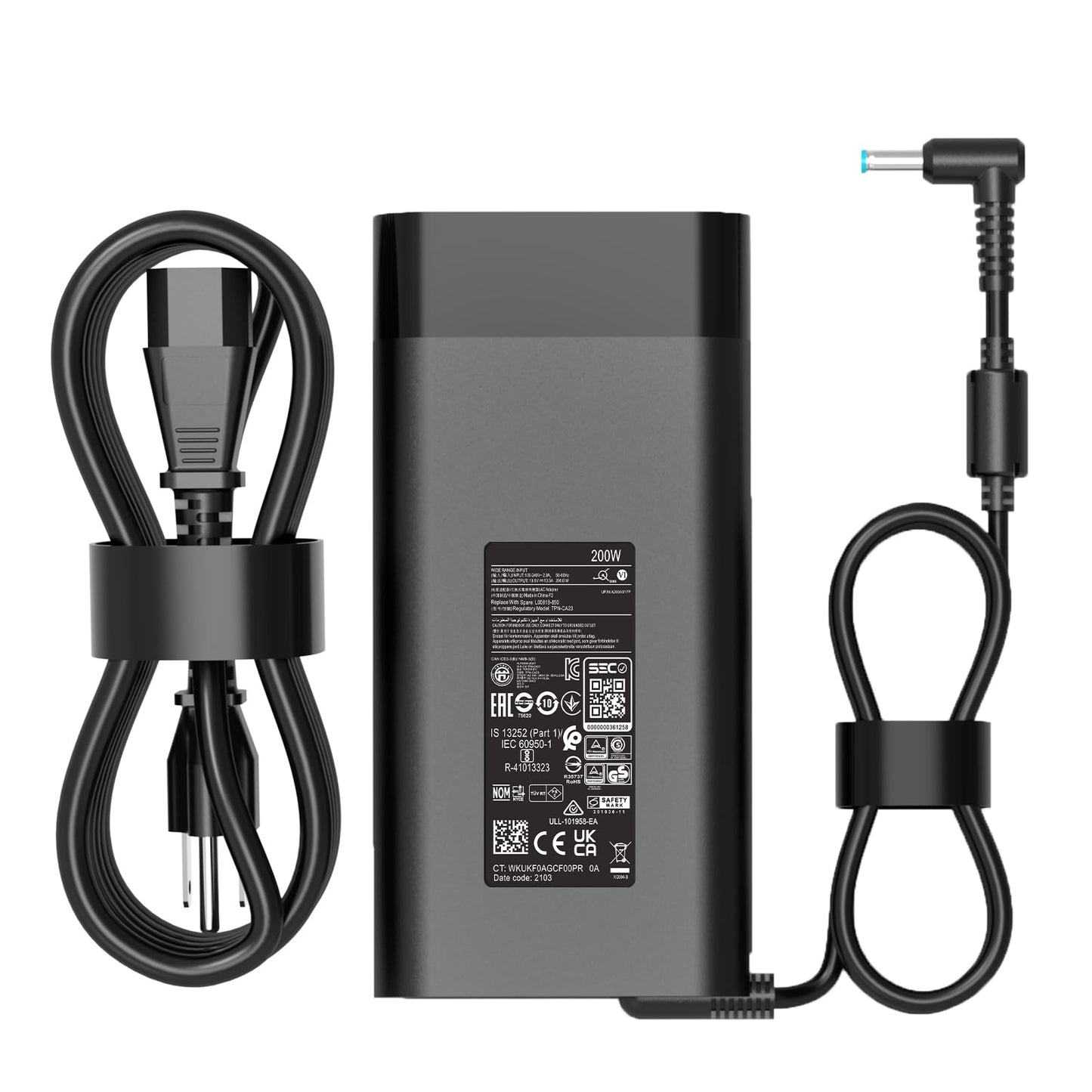 200W AC Charger Fit for HP Original Omen Pavilion 15 16 17 Victus 15 16 Zbook 15 17 ZBook Fury Create Studio Envy 15 2020 TPN-DA10 Gaming Laptop Power Adapter Supply