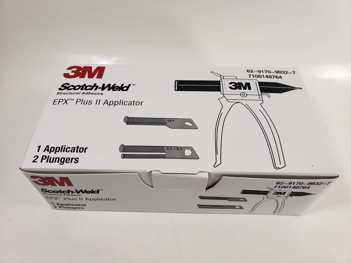 3M Scotch-Weld EPX Plus II Applicator #01001, 2 Plunger for 48mL & 50mL, 1 Applicator