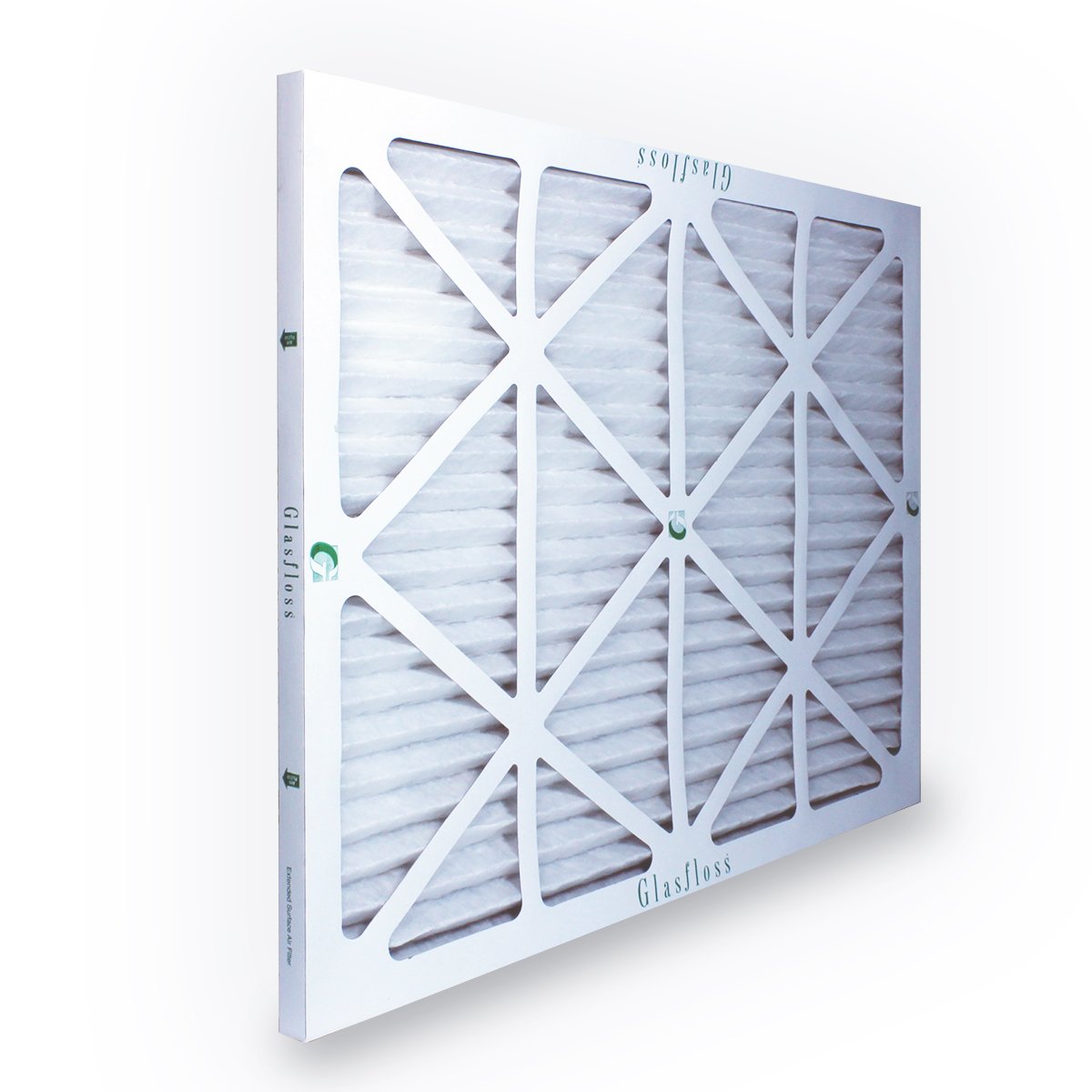 Glasfloss Industries ZLP 20x20x1 Z-Line Series ZL MERV 10 Pleated Filter. Case of 12