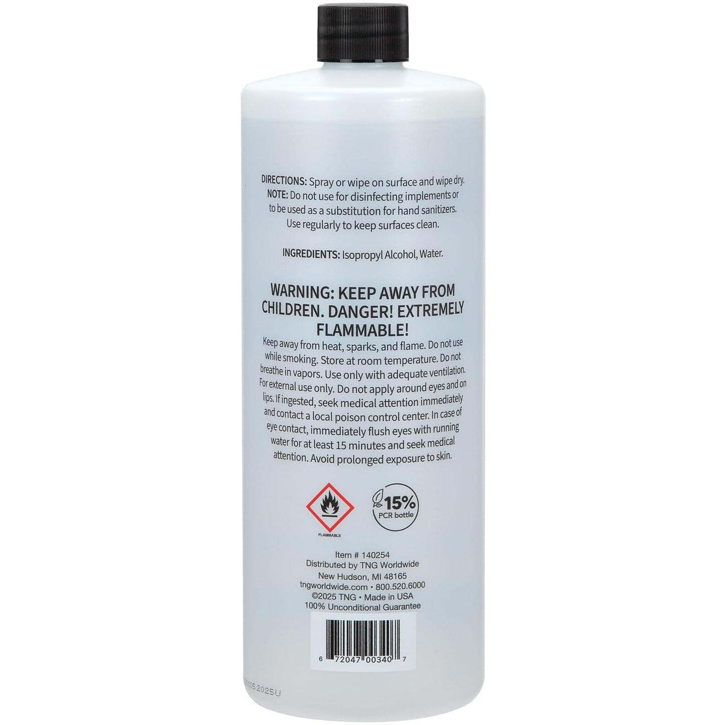 ForPro 91% Isopropyl Alcohol (IPA), Pure & Unadulterated Concentrated Alcohol, 1 Gallon, 32 Fl Oz (Pack of 4)