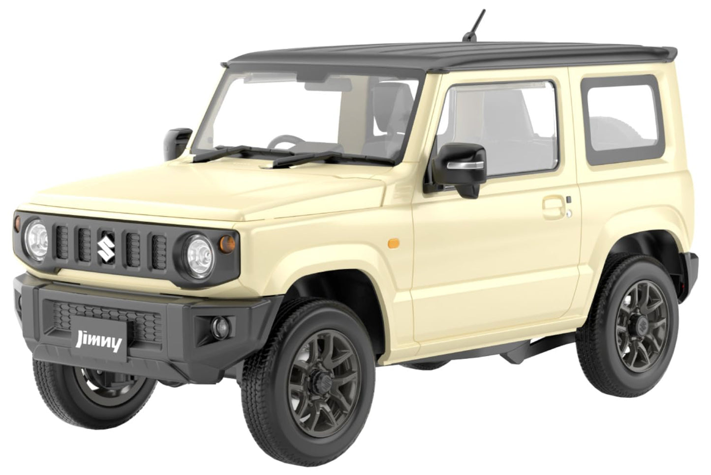 Aoshima JB64 Jimny 2018 Chiffon Ivory Metallic 1:24 Scale Model Kit