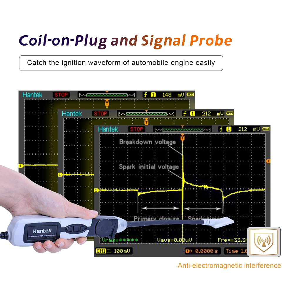 Hantek HT25COP Ignition Waveform of Automobile Engine Coil-on-Plug and Signal Probe, can be Works with Normally oscillscope