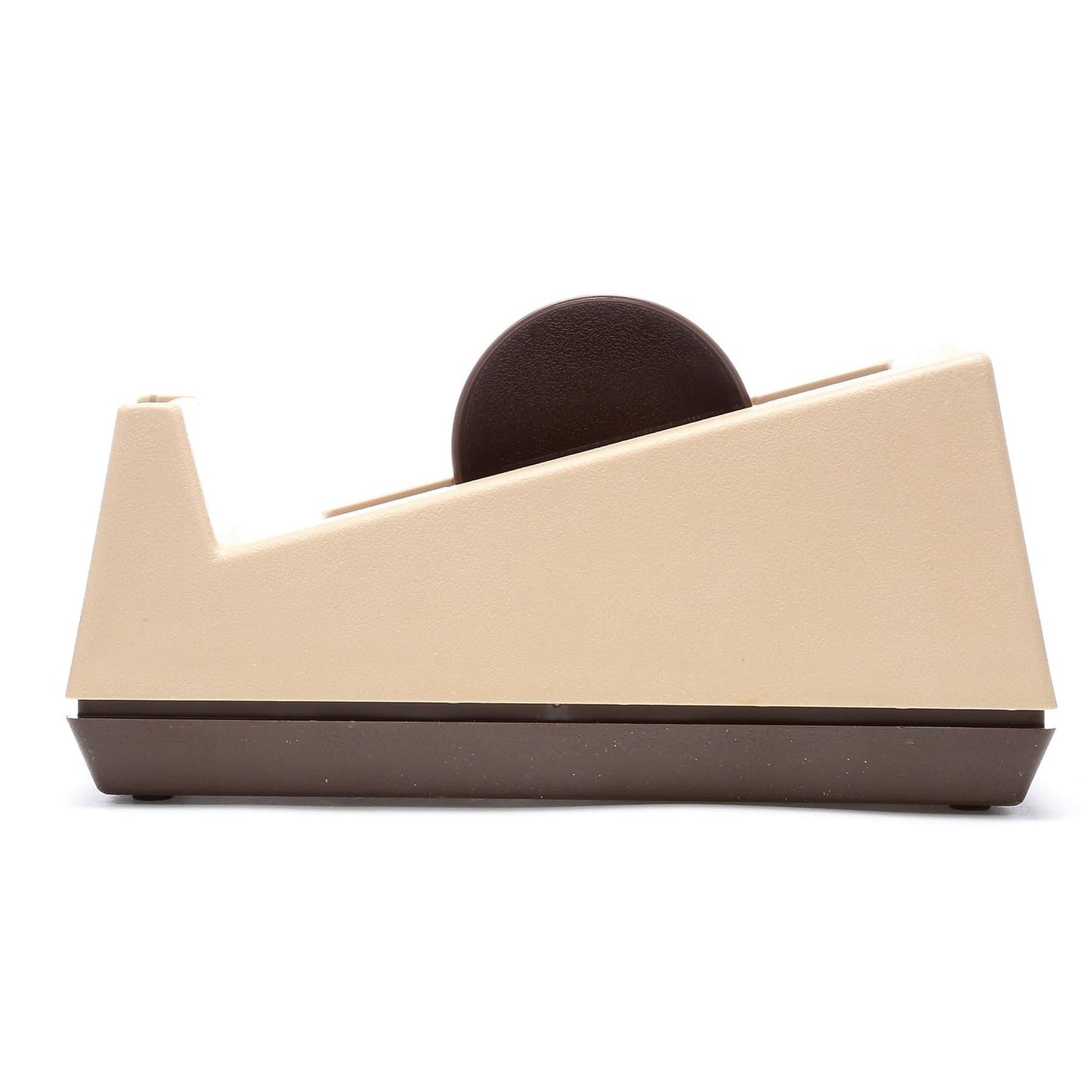 3M Scotch C25 Heavy-Duty Weighted Tape Dispenser, 3-Inch Core, Plastic, Putty/Brown
