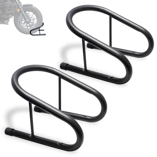 WOWTK 6.5" Removable Dirt Bike Wheel Chock w/Mount Kit,6 1/2 in. wide Motorcycle Trailer Locking Wheel Chock Tire Holder,Pack of 2