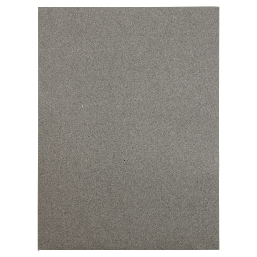 JAM PAPER Two Pocket Textured Linen Presentation Folders - Letter Size Business Folder - Gray - Bulk 50/Box