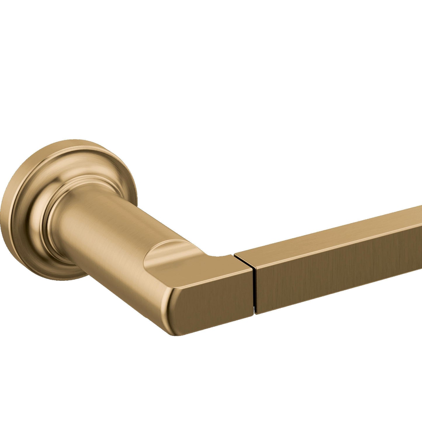 DELTA FAUCET Rubber Limited 78955-CZ Tetra Pivot Arm Toilet Paper Holder Bath Hardware Accessory in Champagne Bronze