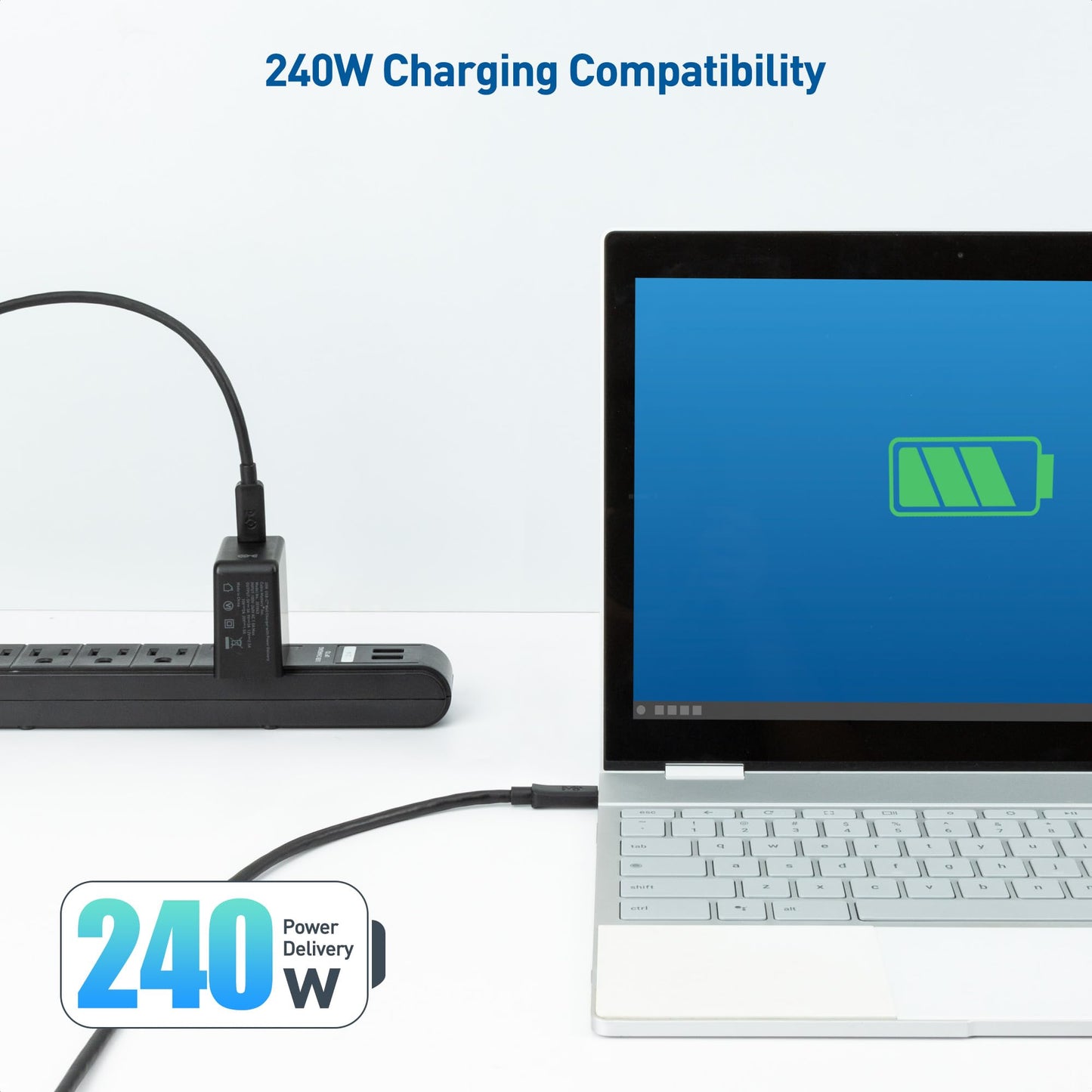 Cable Matters 2-Pack 20Gbps USB C to USB C Monitor Cable - 6ft / 1.8m, Supports Up to [8K@30Hz / 4K@120Hz Video, 240W Charging, 20Gbps Data Transfer], USBC Video Cable with USB 3.2 Gen 2
