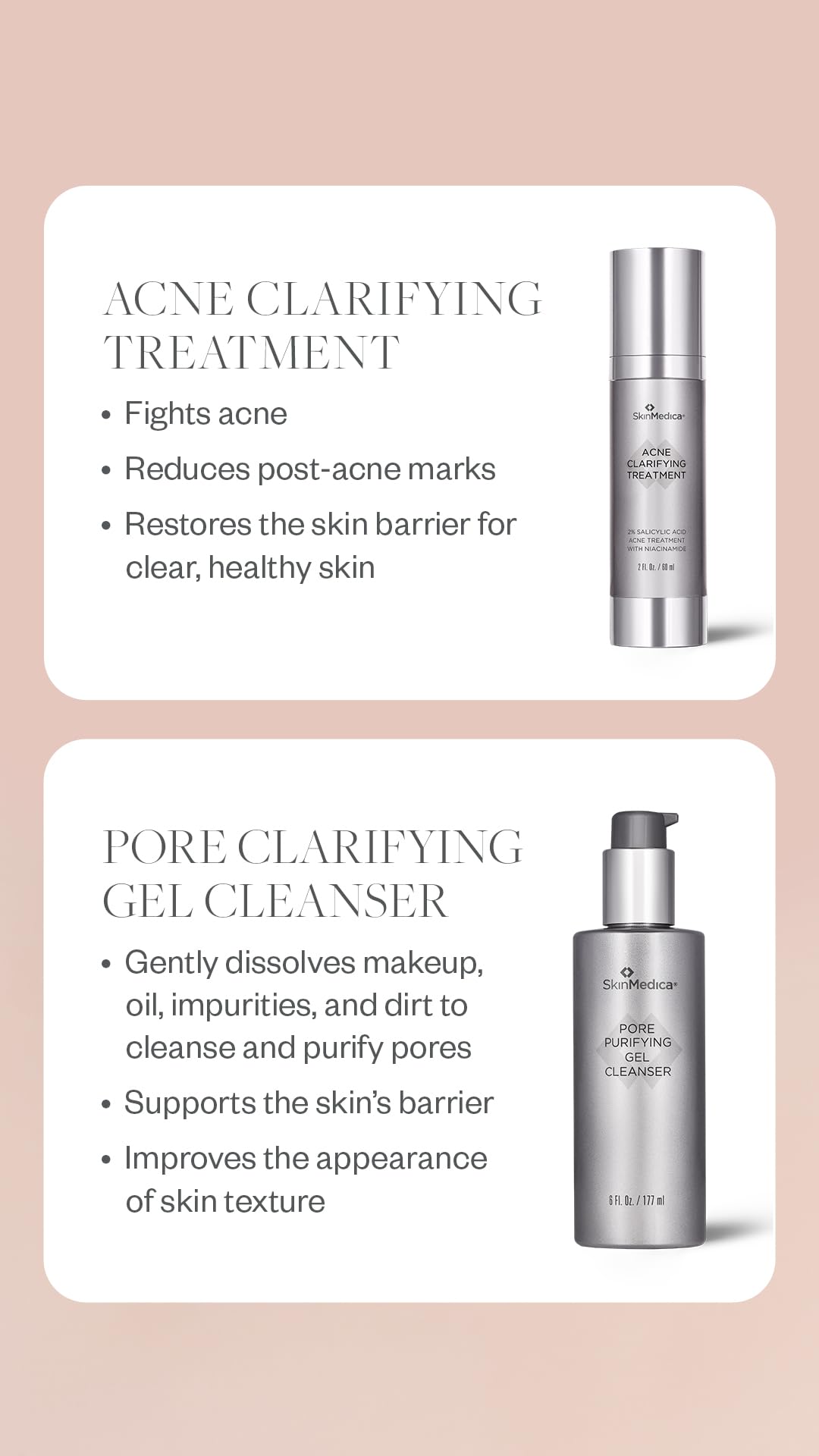 SkinMedica Pore Purifying Gel Cleanser - This Pore Cleaning Gel Cleanser with Clinically Proven Ingredients Dissolves Makeup, Oil, and Impurities, While Purifying Pores, 6 Fl Oz