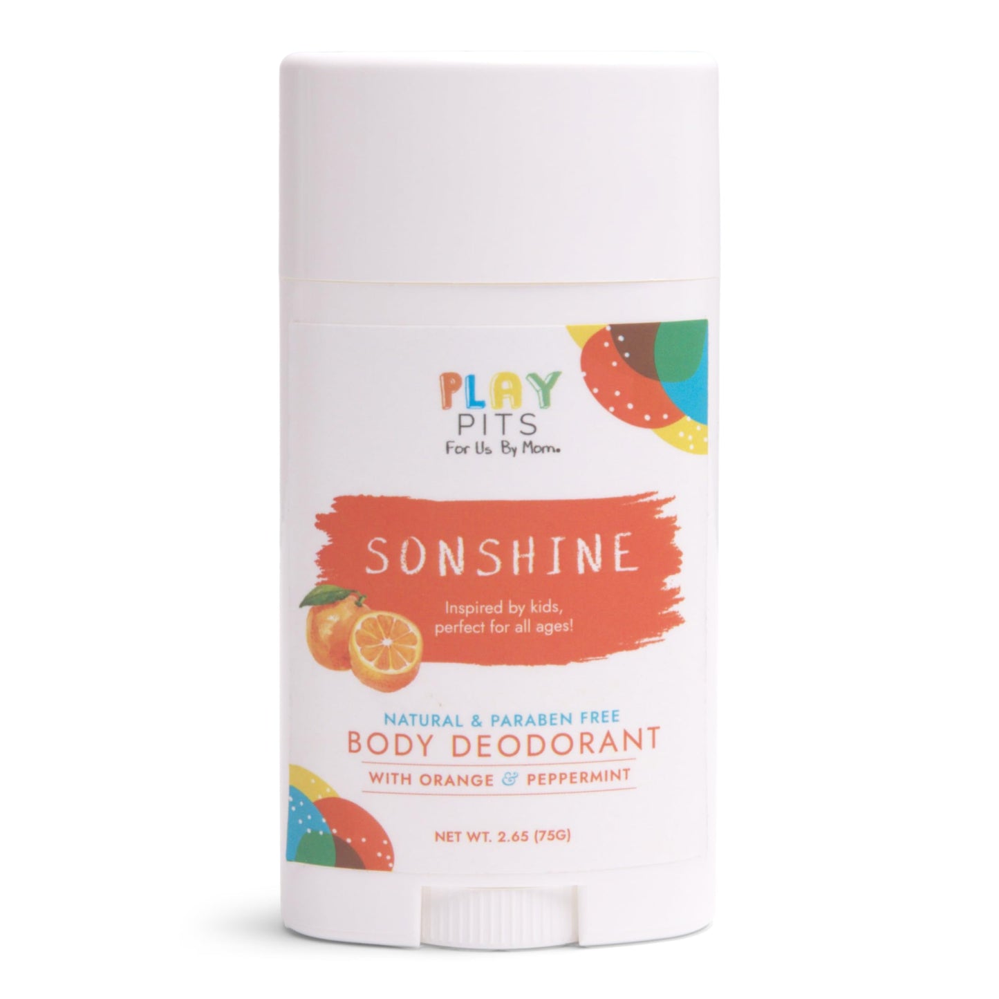 PLAY PITS - Natural Kids Whole Body Deodorant - Safe for Girls & Boys w/Sensitive Skin of All Ages - Clean & Paraben Free – SUGA, SONSHINE, & HAPPY - Infused w/Essential Oils – Variety 3 pack