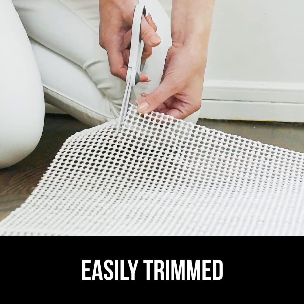 GORILLA GRIP Strong Rug Pad Gripper, 9x12 FT, US Designed, Grips Keep Area Rugs Safe and in Place, Thick, Slip and Skid Resistant Pads for Hard Floors, Under Carpet Mat Cushion and Hardwood Protection