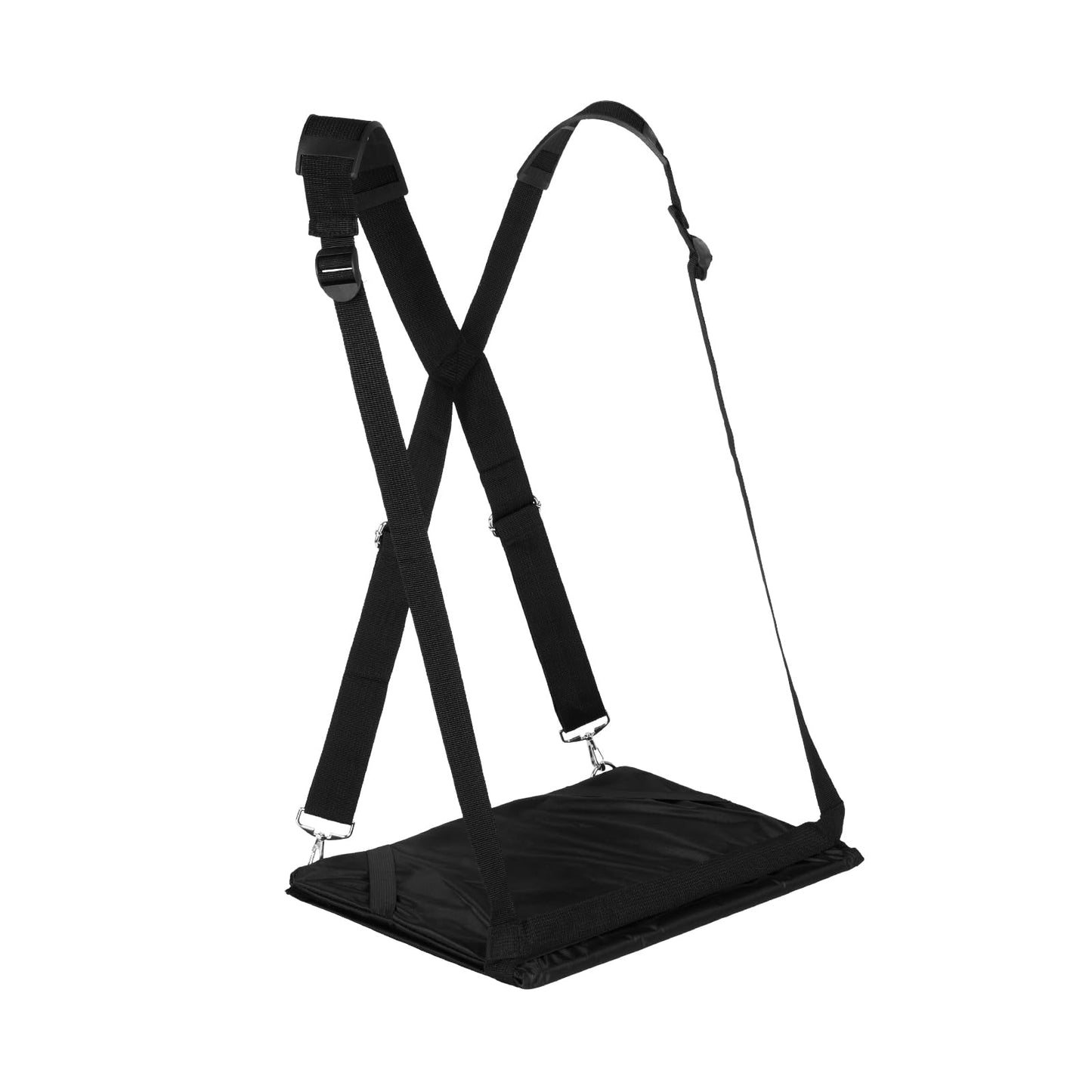 ALPHABET WONDERS Laptop Harness - Wearable Laptop Stand for Up to 17" Laptops, Tablets & E-Readers - Adjustable Straps, Includes Memory Foam Mouse Pad (14 Inch)