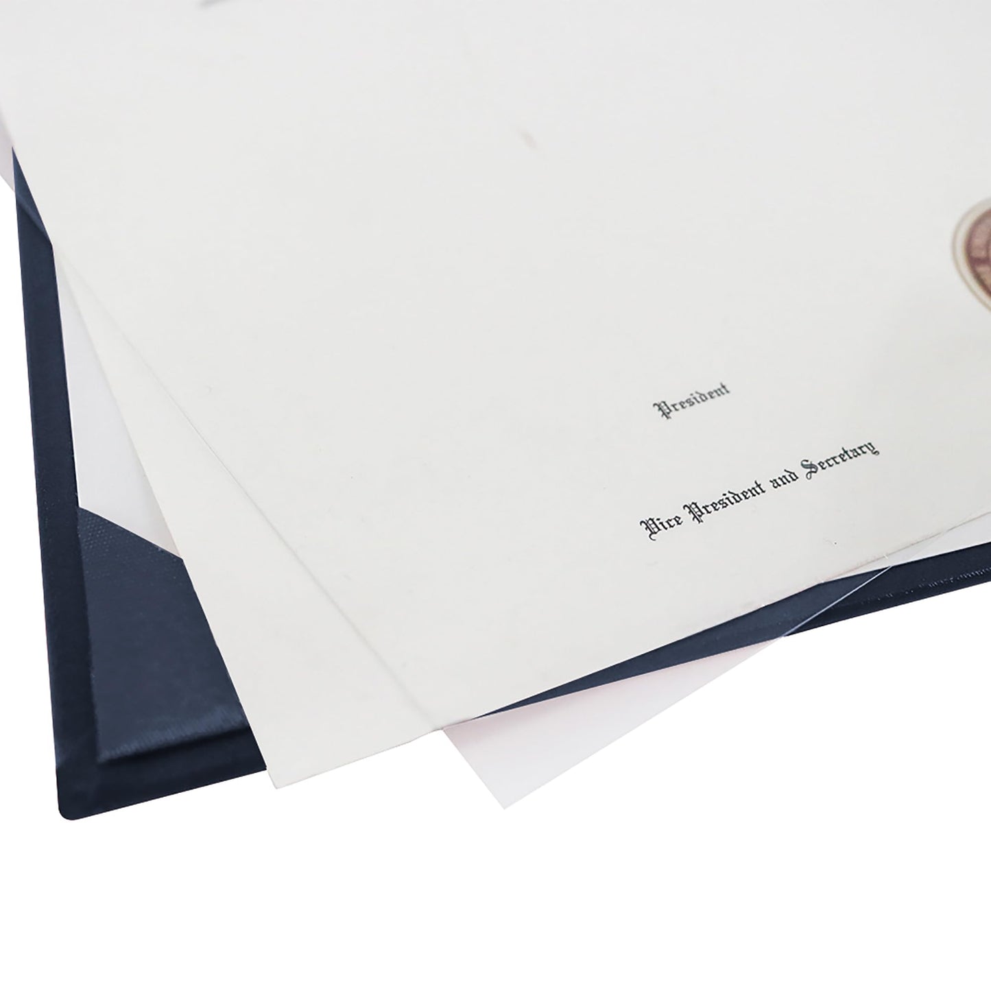 GraduationMall 8.5"x11" Smooth Padded Diploma Cover Certificate Holder Darkblue,12-Packs