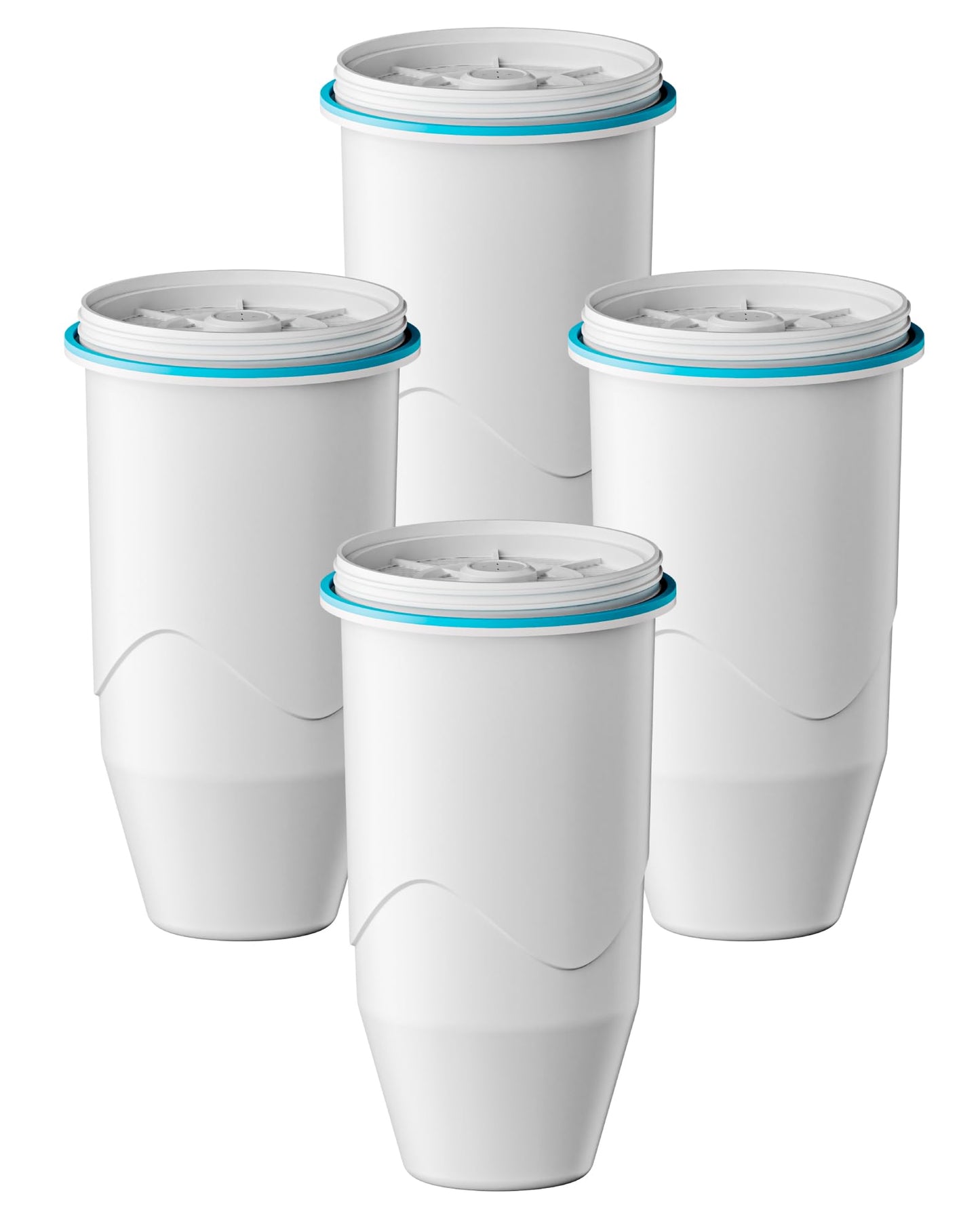 Compatible with Zero Pitcher and Dispenser ZR-001 ZR-004 ZP-006 ZR-017, 0 TDS, Reduce Lead, Mercury, Chlorine and Contaminants by DRINKCLEAR, 4 Pack