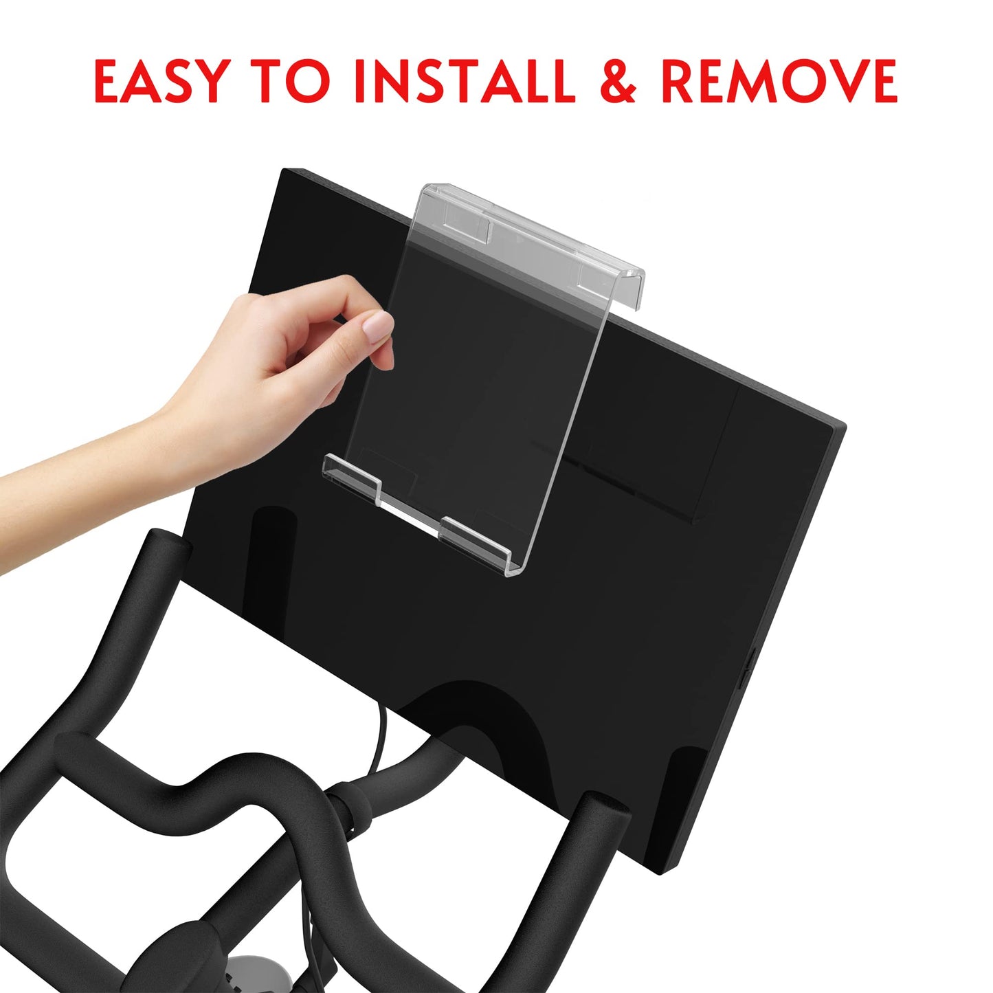 Crostice Tablet Holder Mount Compatible with Peloton Bike & Bike Plus & Row & Tread, Holder for iPad, Phone Holder Tablet Stand for Most Exercise Bike & Treadmill Accessories, Compatible with MYX Bike
