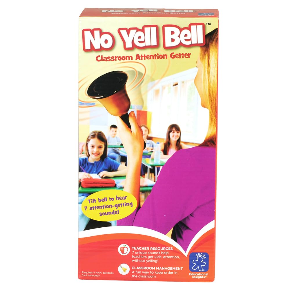 Educational Insights No Yell Bell Classroom Attention Getter, Wireless Doorbell For Classroom Management, Must Haves For Teachers