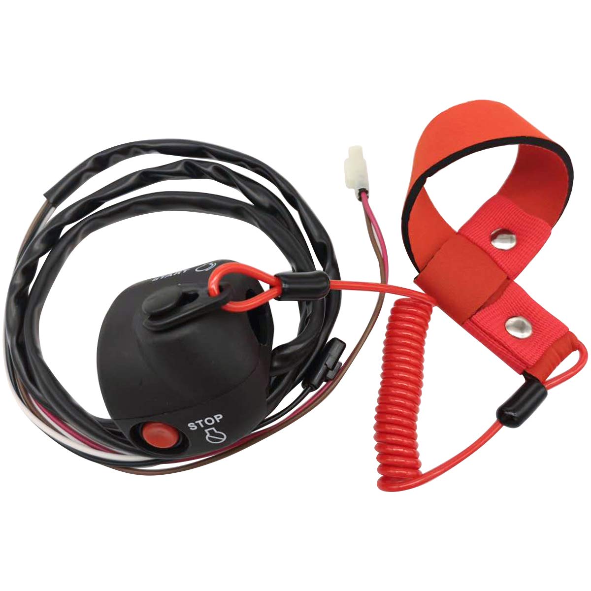 M MATI Handlebar Start Stop Kill Switch Box Aassy & Safety Lanyard for Yamaha WaveRunner 1100 FX1100 WaveRunner 1000 FX1000 WaveRunner 1800 FX1800/FY1800 F1S-68310-01-00