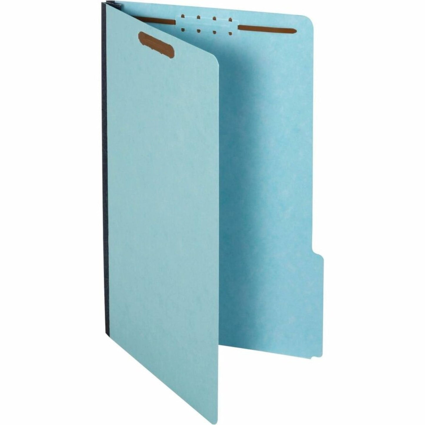 Globe Weis Pendaflex Pressboard Fastener Folders, Legal Size, Light Blue, 1" Expansion, 1/3 Cut, 25/BX (616F21-3BLU)