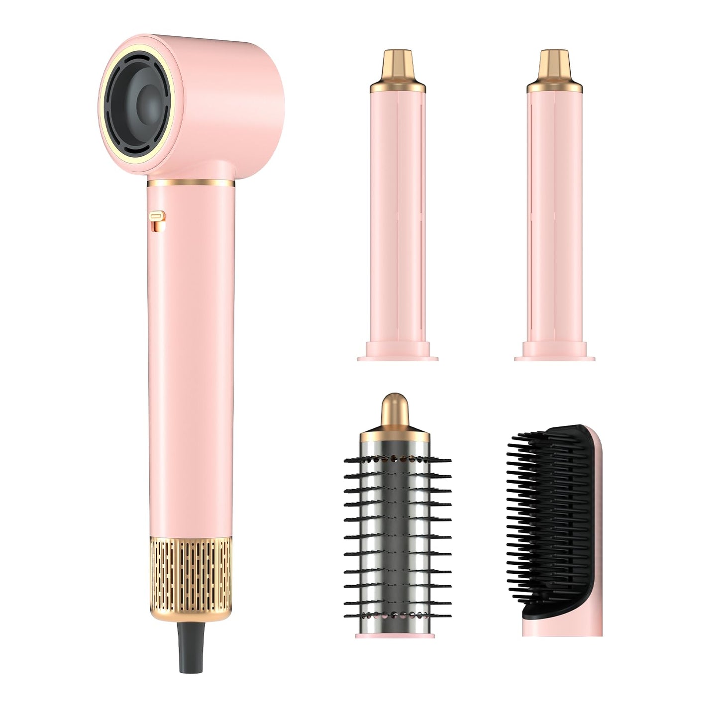 Hair Dryer Brush 5 in 1, JAOSOP Hair Styler, 110,000 RPM High-Speed Negative Ionic Hair Dryer Fast Drying, Professional Multi Blow Dryer Brush for Curling Volumizing Straightening Styling