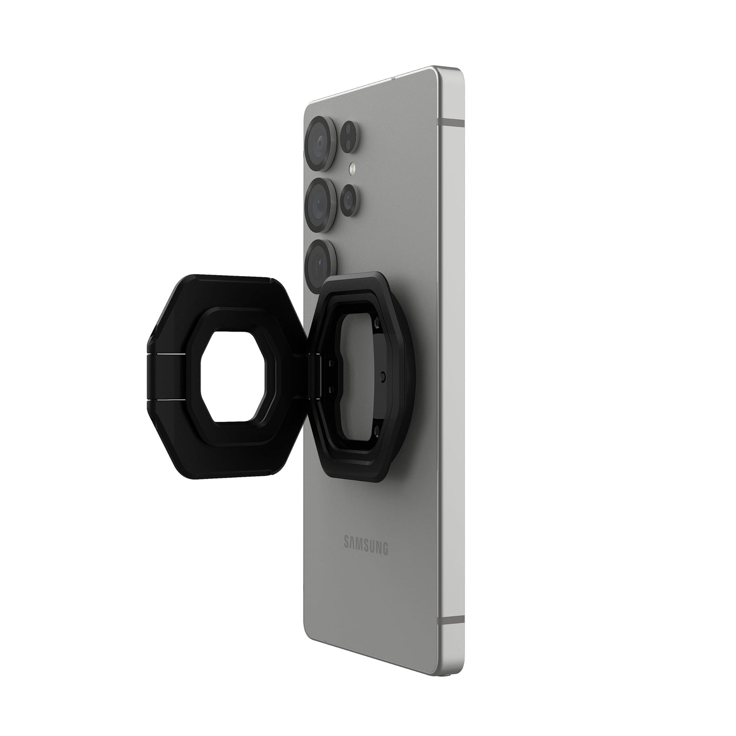URBAN ARMOR GEAR UAG Magnetic Ring Stand Monarch Mag2 w/Built-in Bottle Opener - Ultra-Strong Double Magnet MagSafe Compatible Metal Phone Ring Grip 360 Rotation Multi-Functional Kickstand, Black