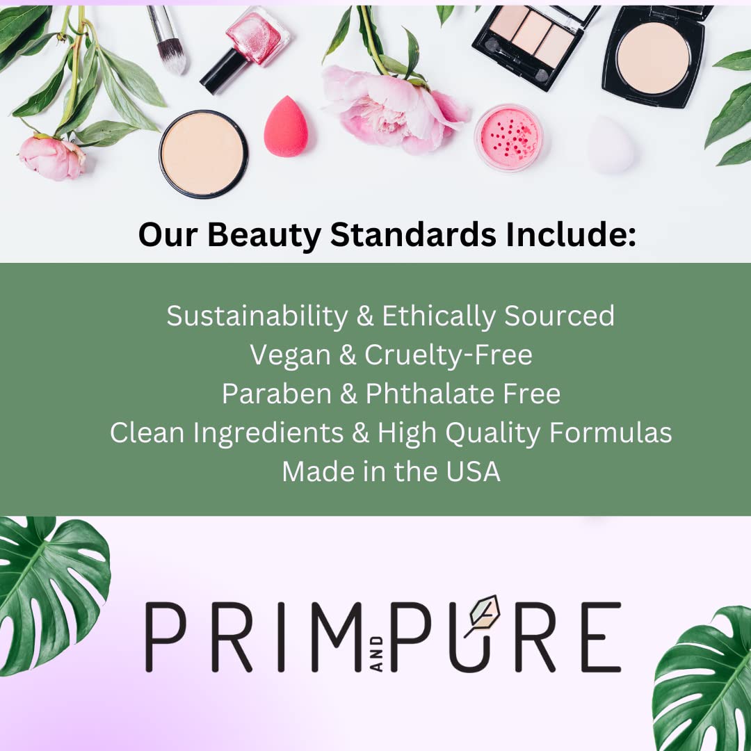Prim and Pure Mineral Gift Set with Unicorn Mirror| Perfect for Play Dates & Birthday Parties | Kids Eyeshadow Makeup – Mineral | Organic & Natural Makeup Kit for Kids| Made in USA (Pink)