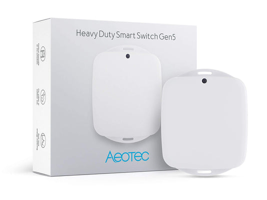 Aeotec Heavy Duty Smart Switch, Z-Wave Plus Home Security ON/OFF controller, 40 amps record electricity consumption