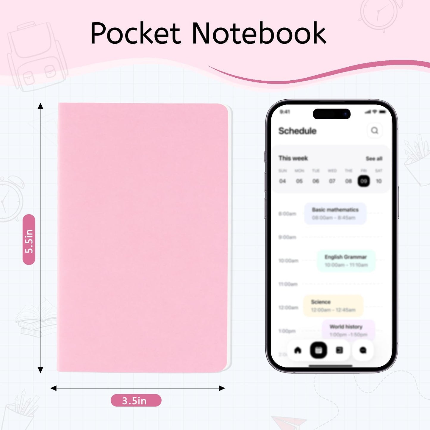 Oucaru 80 Pack Small Pocket Notebook, Mini Blank Notebook 3.5 x 5.5 Inches, Small Journals Notepad for Kids Students Office School Supplies, 12 Rianbow Color, 30 Sheets/60 Pages